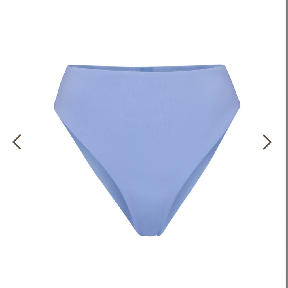 SKIMS MID WAIST SWIM BOTTOMS MED PERIWINKLE